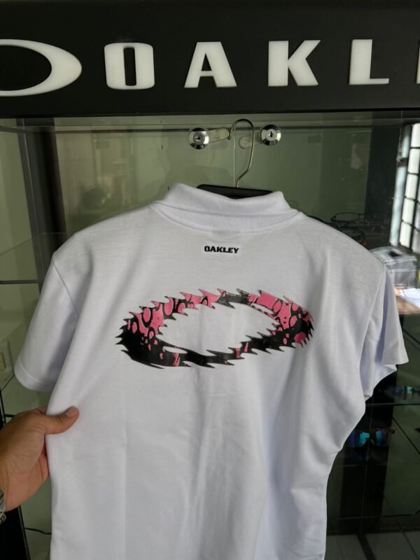 Polo Oakley Static – Rosa – Feminina – (Preta e/ou Branca) – 100% Algodão
