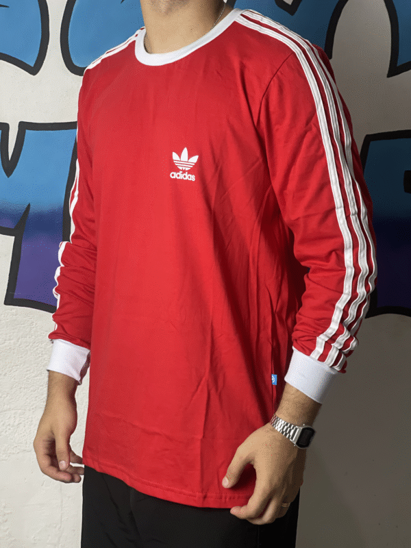 Camiseta Manga Longa Addidas - Imagem 5