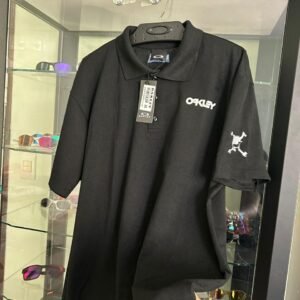Polo Skull Preta - 100% Algodão