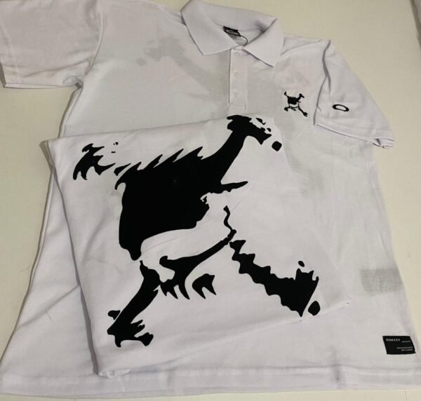Polo Skull Masculina Branca - Imagem 2