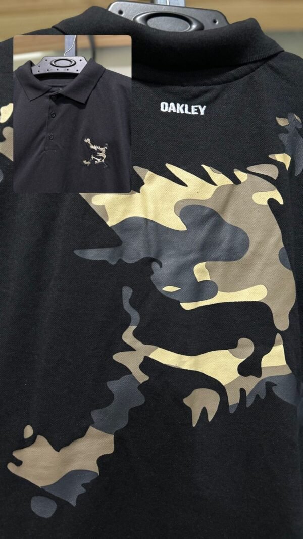 Polo Skull Militar Masculina Preta - 100% Algodão - Imagem 3